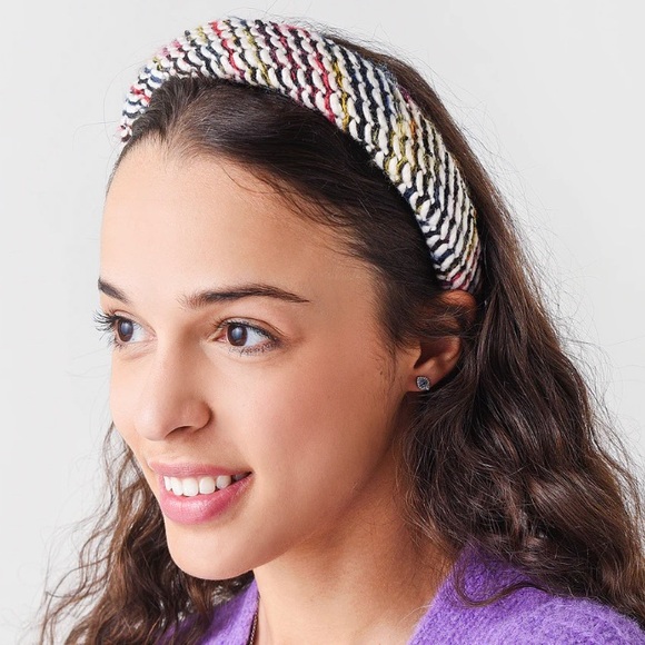 Lele Sadoughi Sweater Alice Headband Black Sand main image 6